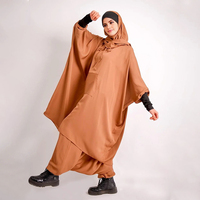 Ensemble Sportif Décontracté Nida de Dubaï pour Femme Musulmane : Haut Modeste, Corset et Pantalon Style Abaya – Vêtements de Sport Musulmans en Gros