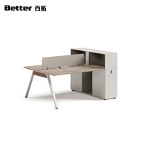 Bureau de coworking modulaire en bois moderne, 2, 4, 6 ou 8 places, extensible, facile à assembler, pour espace de travail ouvert