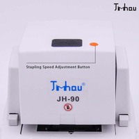 Jimhau JH-90 Smart LCD Agrafeuse électrique haute vitesse 90 feuilles Capacité agrafeuse manuelle en métal pour bureau à domicile