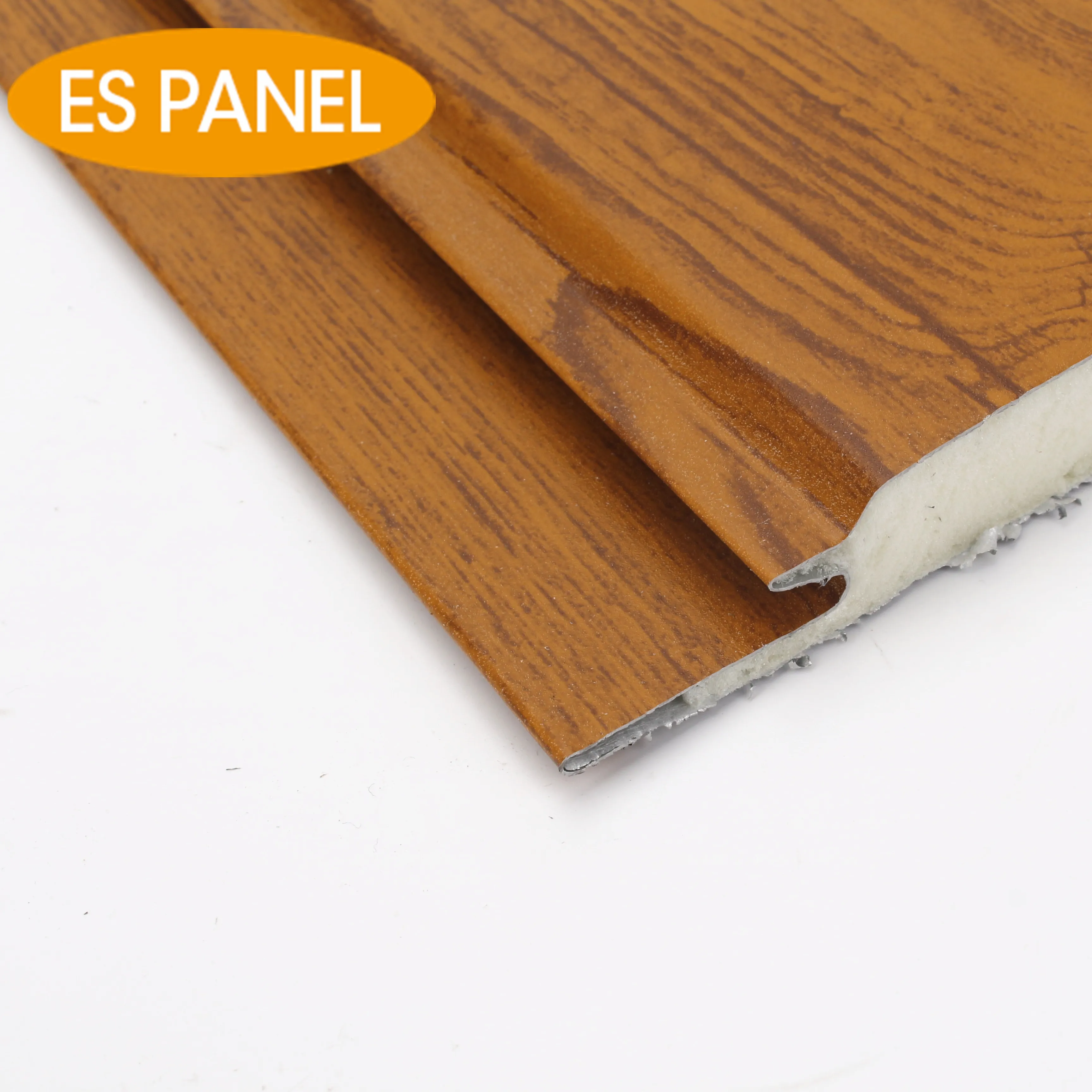 ES PANEL Interior Exterior wood grain cheap bathroom metal wall siding panel