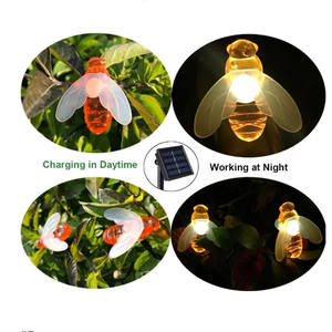 À Énergie solaire Blanc Chaud D'abeille Guirlande Lumineuse pour Cour Jardin Extérieur Jardin Paysage Décor - Product Image 4
