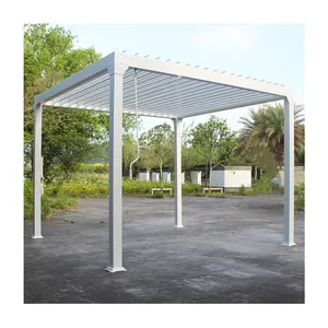 Gazebo en aluminium persienne imperméable Gazebo extérieur auvent bioclimatique toit Pergola