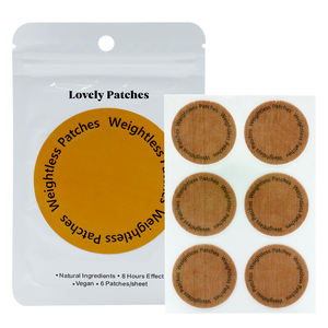 Plester Lovely <span class=keywords><strong>Patches</strong></span> - 100% Bahan Alami - Pelepasan Kontinu 24 Jam, Vegan, 6 Plester/Lembar untuk Penggunaan Sehari-hari - Product Image 1