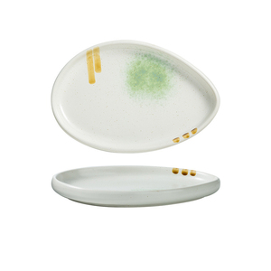 Platos de Cerámica Japonesa Irregulares de 9.5 Pulgadas para Servir Comida, Vajilla para Catering, Platos para <span class=keywords><strong>Restaurante</strong></span>, Gran Venta - Product Image 2