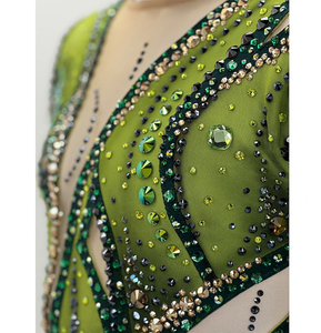 Combinaisons sur mesure en gros pour hommes, vêtements de scène, danse, patinage artistique, entraînement, danse latine, costume de gymnastique - Product Image 6