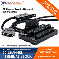 Module de dérivation E/S PAICONNECT 34/36 broches PA66 pour PLC LED, connexion Push-In, compatible automobile Mitsubishi