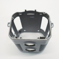 Pièce de rechange pour support de caméra, couvercle de dissipateur thermique à double trou en alliage d'aluminium CNC avec ailettes de refroidissement pour quadricoptère FPV