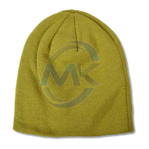 หมวกบีนนี่ฤดูหนาวสีทึบของผู้ชายหมวกบีนนี่แบบถักขนาดพิเศษสำหรับฤดูหนาว - Product Image 2