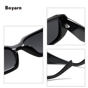 Boyarn Factory Venta al por mayor Tendencia de lujo Diseñador Gafas de sol cuadradas Hombres Mujeres Lentes <span class=keywords><strong>Hombre</strong></span> Deportes Acetato Gafas de sol Accesorios - Product Image 5