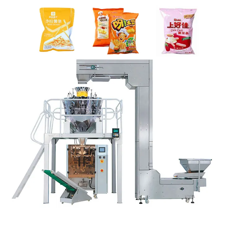 Automatische Korrelzaad Rijstverpakkingsmachine Zout Salade Noten Snack Verticale Chips Chocolade Bonen Thee Verpakkingsmachine