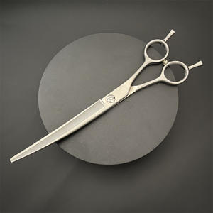 Tijeras Curvas para Peluquería Canina de 7.5 Pulgadas, Acero Inoxidable, Acabado Mate, Forma de Arco, Doble Punta - Product Image 4