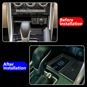 เครื่องชาร์จไร้สาย Qi สำหรับรถยนต์ qifit สำหรับมิตซูบิชิ <span class=keywords><strong>Xpander</strong></span> CROSS v. INA 2019-2023 15W อะแดปเตอร์แผ่นชาร์จเร็วปรับเปลี่ยน<span class=keywords><strong>ภายใน</strong></span> - Product Image 5