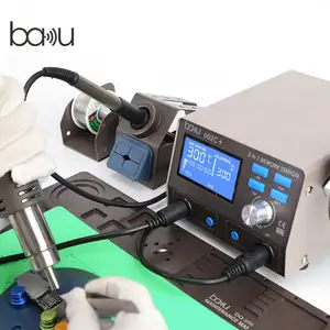 Dernier produit BAKU ba-602C + bga micro station de soudage avec fers à souder électriques pistolet à air chaud pour iPhone réparation de PCB