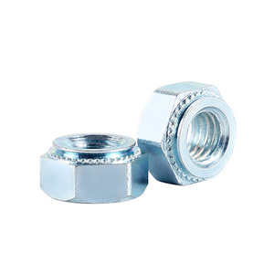 Écrou hexagonal M10 zingué autobloquant classe 8.8 métrique forgé pour usage industriel - Product Image 1
