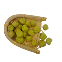 En gros, cacahuètes cuites certifiées casher, saveur wasabi et prune épicée, en forme de prune, en sac de 5 kg - Idéales pour les fêtes, en sachets semi-souples, parfaites comme collations.