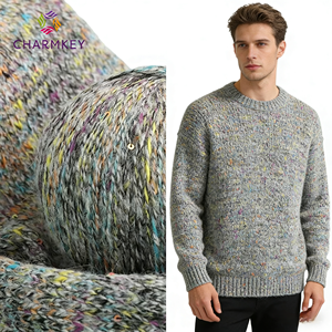 Fil à tricoter en mélange <span class=keywords><strong>de</strong></span> <span class=keywords><strong>laine</strong></span>, mohair et sequins en forme <span class=keywords><strong>de</strong></span> goutte, épaisseur moyenne, <span class=keywords><strong>pelote</strong></span> <span class=keywords><strong>de</strong></span> 50g pour tricot à la main - Product Image 4