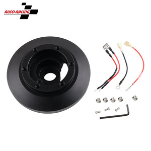 Adaptateur de volant Auso-Racing pour BMW E36 M3 318 325i 328i, moyeu court de course en alliage d'aluminium noir - Product Image 1