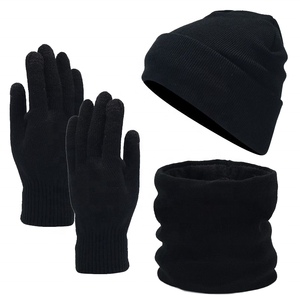 Gorro de Invierno para Ciclismo, Forrado de Satén, para Cabezas Grandes, Elástico, Tejido, Cálido, Agradable al Tacto, Antideslizante, para Hombres y Mujeres - Product Image 1