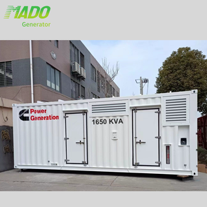 컨테이너 형 디젤 발전기 용 해수 냉각 <span class=keywords><strong>200kva</strong></span> 300Kva 400kw 1650kva 1320kw 사일런트 ATS Genset 60Hz 전기 - Product Image 1