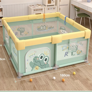 Parque Infantil para <span class=keywords><strong>Bebés</strong></span> OEM, Parque Infantil Interior de Tela, Parque Infantil Elevado de Tela Oxford, Parque Infantil Seguro para Gatear y Jugar - Product Image 6