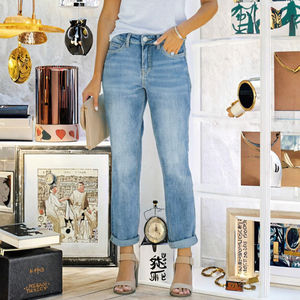 <b>Women's</b> <b>Jeans</b>, High-<b>waisted</b> <b>Jeans</b>, <b>Women's</b> dress <b>Jeans</b>, <b>Elastic</b>, Holes, High-<b>waisted</b>, Straight for <b>Women</b> to Wear - Product Image 3