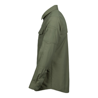 Chemises cargo d'extérieur en twill tissé grande taille Fronter pour hommes, manches longues, décontractées, été