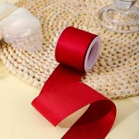 Ruban en polyester et coton mat de style coréen, double face, épaissi, pour nœuds DIY, 96 couleurs en stock, vente en gros
