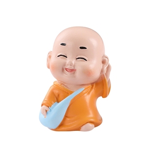 ไมโครแลนด์สเคป สไตล์พุทธ แบบเซน พระสงฆ์จิ๋ว ของตกแต่ง DIY งานฝีมือเรซิ่น อุปกรณ์เสริม ของตกแต่งโต๊ะน้ำชา - Product Image 5
