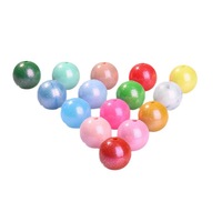 Perles en silicone de qualité alimentaire, brillantes, sans BPA, peintes, 15 mm, 137 couleurs, pour la fabrication de bijoux DIY, porte-clés, bracelet, Starry Fairy Tale