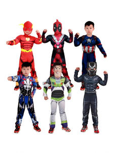 <span class=keywords><strong>Traje</strong></span> de Superhéroe <span class=keywords><strong>con</strong></span> Músculos para Niños, Disfraz de Halloween, <span class=keywords><strong>Traje</strong></span> de Actuación, Venta al por Mayor, Trajes de Nailon - Product Image 2