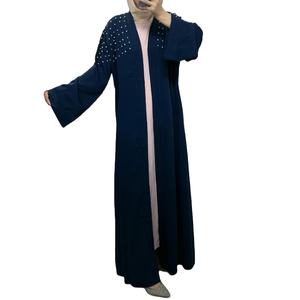 Recién llegado, cárdigan de talla grande con cuentas largas para mujer, bata informal de primavera Jalabiya <span class=keywords><strong>Cabaya</strong></span> para mujeres árabes musulmanas en Dubái, Oriente Medio - Product Image 4