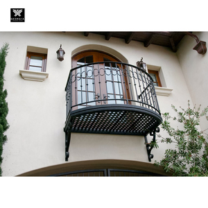 Stylish Wrought Iron Outdoor Window Railings Cast Iron Security Window <strong>Guards</strong> Balcony Decor Exterior for <strong>Houses</strong> - Product Image 4