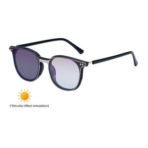 Lunettes de soleil ZT-2891 pour hommes, monture TR, verres PC à changement de couleur, protection UV400, monture noire, pare-soleil de classe 2 - Product Image 2