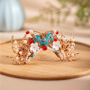 Adornos para el cabello de estilo étnico etéreo, horquillas de cloisonné, accesorios para el cabello estilo Hanfu retro, imitación de estilo antiguo de cloisonné - Product Image 4