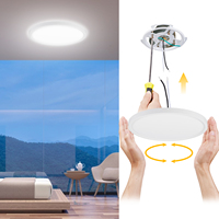 3CCT 5CCT 9 pouces 12 pouces 15 pouces Luminosité Matériau PC Plafonnier rond Led pour chambre à coucher Garantie 5 ans
