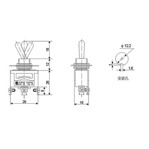 E-TEN1021 Toggle <b>Switch</b> 15A 250VAC On Off Waterproof IP65 Automotive Marine Use - Product Image 3
