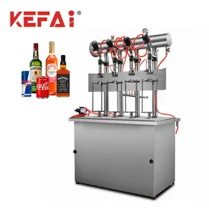 KEFAI 2023 New Carbonated Soft Drink CO2 Mixing Filling Machine 4 Nozzles Soft Drink Filling Machine