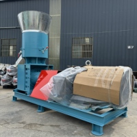 Machine à granulés d'aliments pour animaux à moteur diesel, granulateur d'aliments pour bétail portable pour les fermes sans électricité