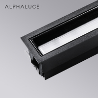 Alpha Light Grill Spot Luminaires Plafond Moderne Carré Encastré Downlight Linéaire Rondelle Murale