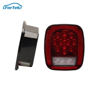Feu arrière LED carré 12V pour remorque, camping-car, camion, VTT, UTV, bateau – Feu stop, clignotant, marche arrière, frein – Étanche