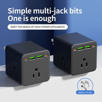 Nuevo Cargador Rápido PD de 10W 20W con 2 Puertos USB-A y 1 Puerto Tipo-C, Enchufe de Pared 3A para Reino Unido, Estados Unidos e India