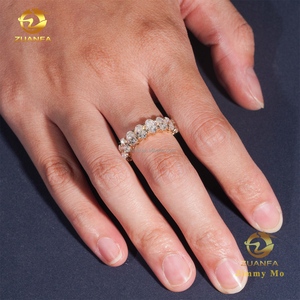 Bague de fiançailles en or 14 carats avec diamant de laboratoire de forme ovale de 0,5 carat, design unique et élégant, bijoux de mariage de luxe - Product Image 3
