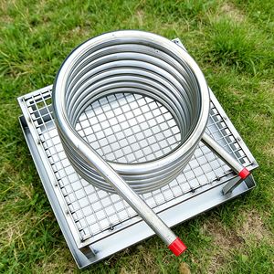 Bobine de chauffage rapide en acier inoxydable pour bain à remous au feu de bois, longueur personnalisée, pour réservoir de stockage, piscine, réservoir d'<span class=keywords><strong>eau</strong></span> polyéthylène et chauffage de camping, vente en gros - Product Image 1