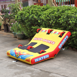 เรือยางลากจูงสำหรับ 2 คน รุ่น FDS พร้อมจุดลากด้านหน้าและด้านหลัง ผลิตจากวัสดุ PVC และไนลอน ขนาด 64x49x27 นิ้ว สำหรับผู้ชายและผู้หญิง - Product Image 4