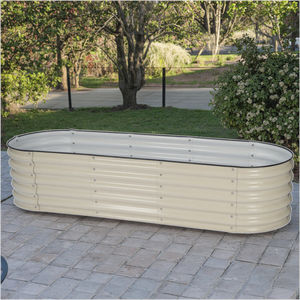 Kit di Vasi Letto Rialzato Moderno da Giardino in Metallo di Alta Qualità Grande/Piccolo con Rivestimento per Decorazione Esterna Casa Fai da Te Vivaio Vaso per Fiori e Piante - Product Image 3