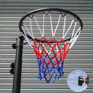 Filets de basket-ball anti-éclats toutes saisons, 12 boucles, <span class=keywords><strong>rouge</strong></span>, blanc, <span class=keywords><strong>bleu</strong></span>, filet de basket-ball de remplacement, robuste - Product Image 3