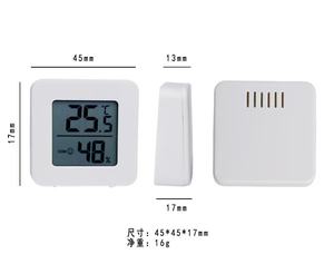 घर के बच्चे के कमरे के लिए एलईडी इलेक्ट्रॉनिक स्मार्ट तापमान और आर्द्रता मीटर पोर्टेबल थर्मामीटर हाइग्रोमीटर - Product Image 3