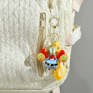 Portachiavi con Ciondolo in Plastica Non Tossica a Forma <span class=keywords><strong>di</strong></span> <span class=keywords><strong>Personaggi</strong></span> dei Cartoni Animati: Doraemon, Squidward, <span class=keywords><strong>SpongeBob</strong></span> - Product Image 6