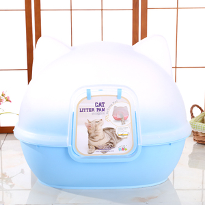 Venta al por mayor nuevo diseño de alta calidad de plástico lindo gato grande caja de arena para gato - Product Image 2