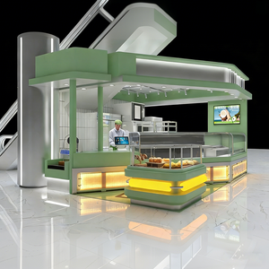 Boulangerie Composite magasin de détail longue bande droite style stratifié ligne droite type présentoir - Product Image 1